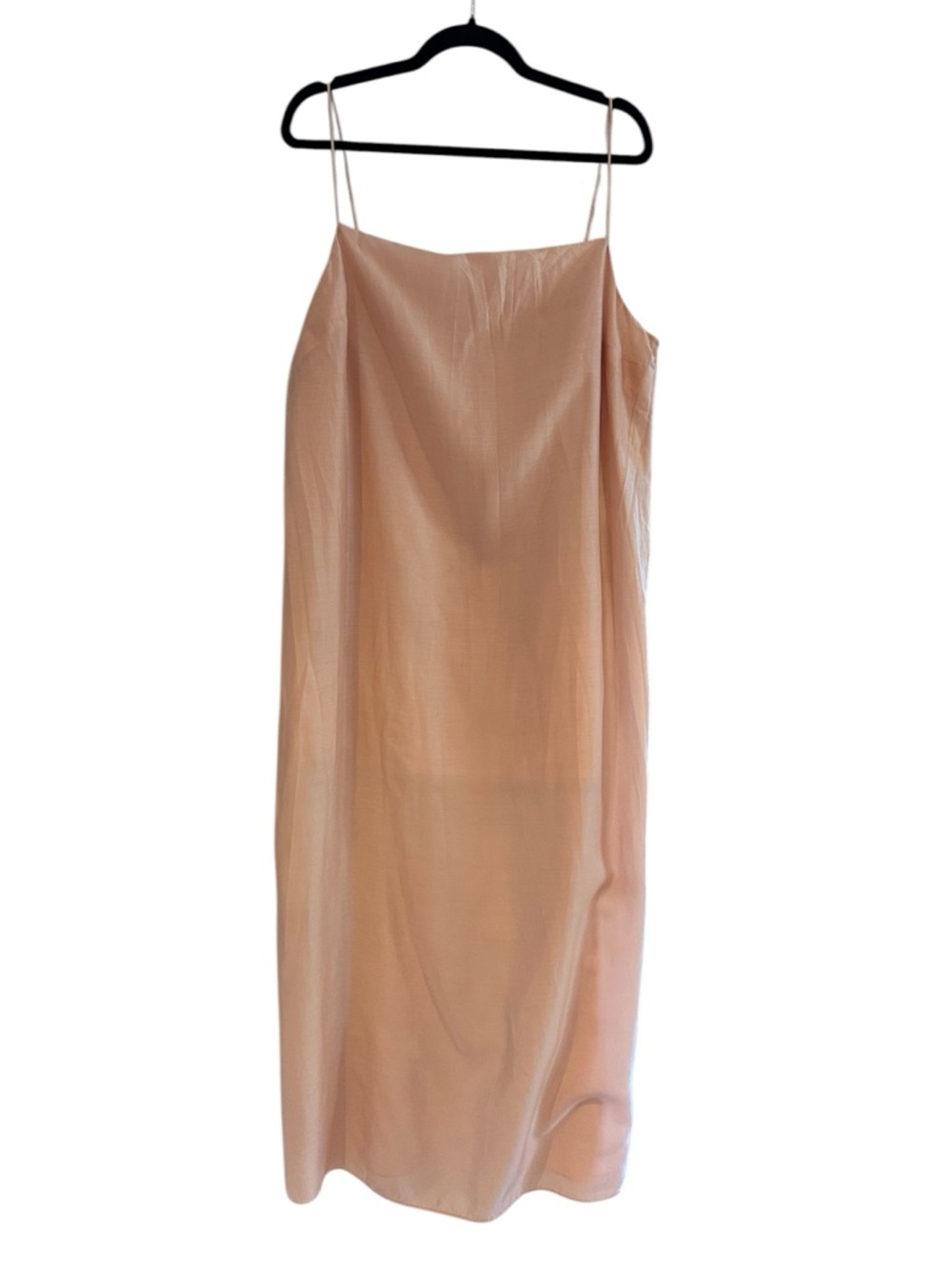 H&M Satin Slip Dress in Soft Pink Size XL